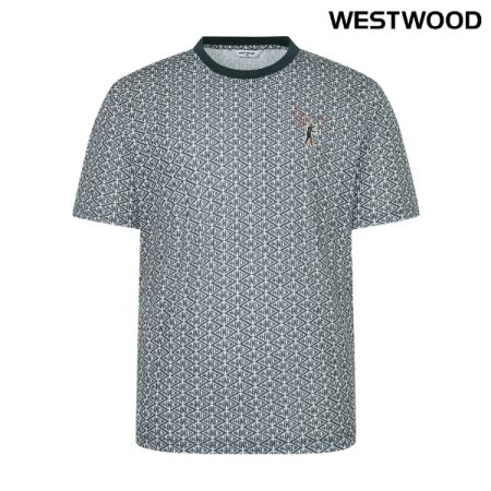 남성 네오 로고 프린트 메쉬 티 1V