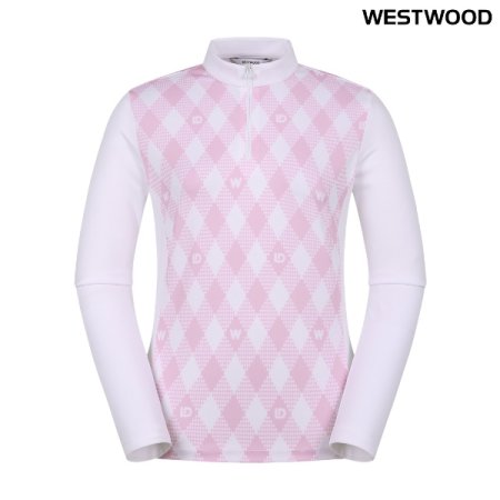 아가일 프린트 여성 집업티 1K