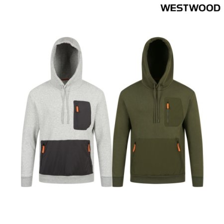 우븐 포인트 가을 남성 후드티셔츠