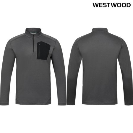 포켓 절개 남성 가을 집업 티셔츠