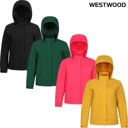 우먼 솔리드 방풍 자켓