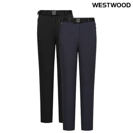 우먼 절개 포켓 팬츠