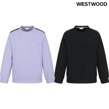 간절기 여성 어깨 배색 맨투맨