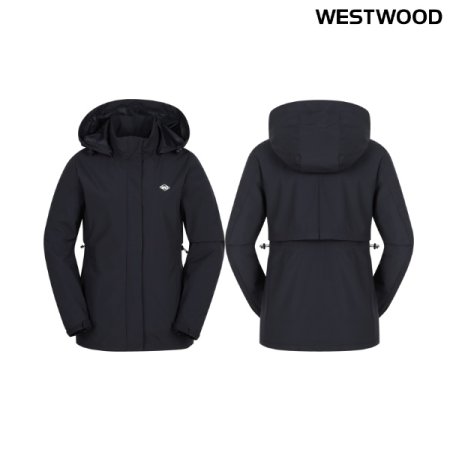 우먼 플라켓 포인트 방풍 자켓