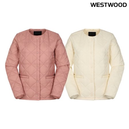 우먼 커버 써모어 라운드 패딩 자켓