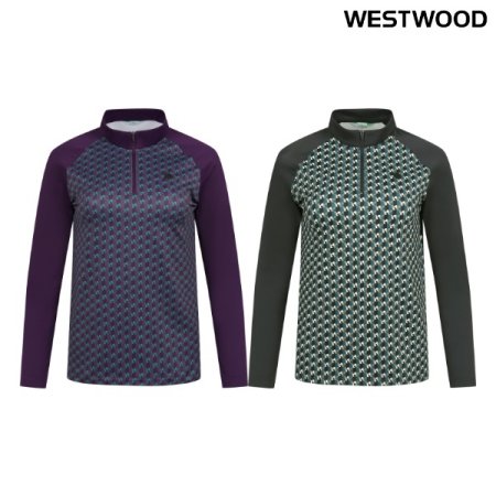 간절기 여성 멀티 프린트 집업티