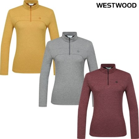 우먼 마운틴 멜란지 집업 티셔츠