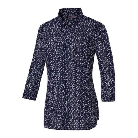 여성 여름 하트패턴 7부 셔츠 리쉘