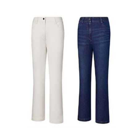 여성 봄 슬림 부츠컷 데님팬츠 베잔