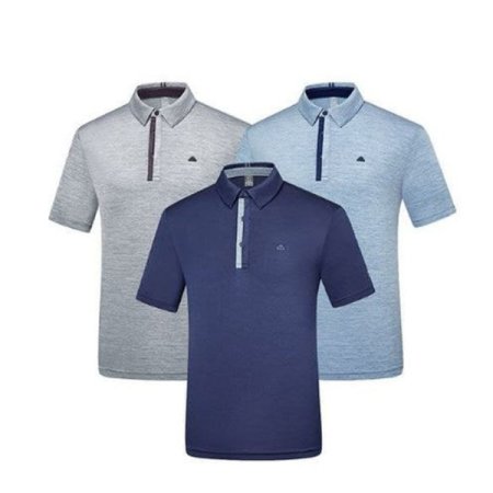 위크 남성 멜란지 냉감 카라 티셔츠