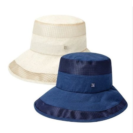 웬디아 여성 린넨 벙거지 모자