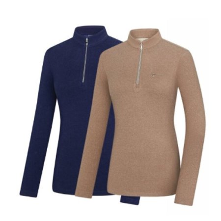 누베스 여성 겨울 기모 집업 티셔츠