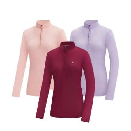 봄 여성 멜란지 클라 집업 티셔츠