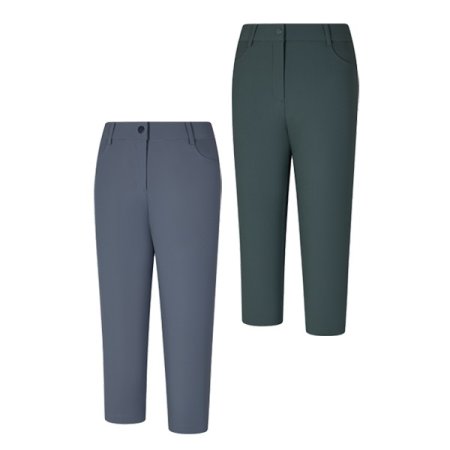 루스 여름 여성 7부 트리코트 팬츠