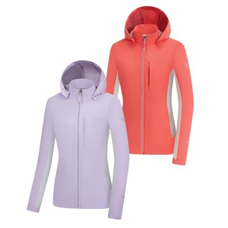 키나 봄 여성 레이어 후드탈부착 재킷