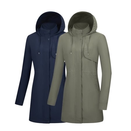 루이스 봄 여성 야상 긴기장 후드자켓