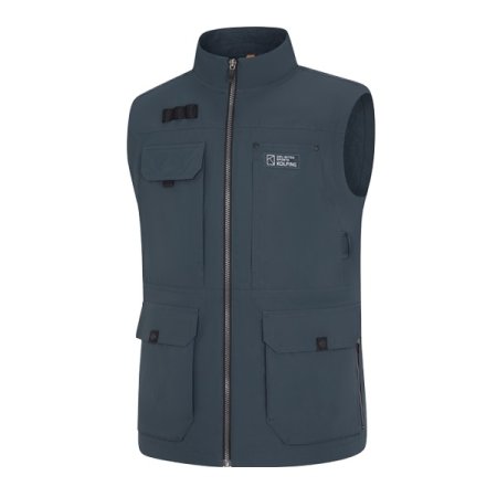 그레이 남성 가을겨울 경량기모조끼