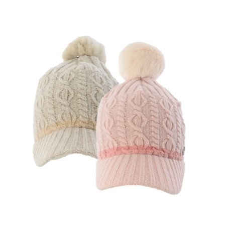 콘치 여성 방울형 겨울 캡형비니모자