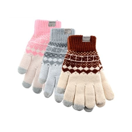 일락 여성 겨울 니트 장갑