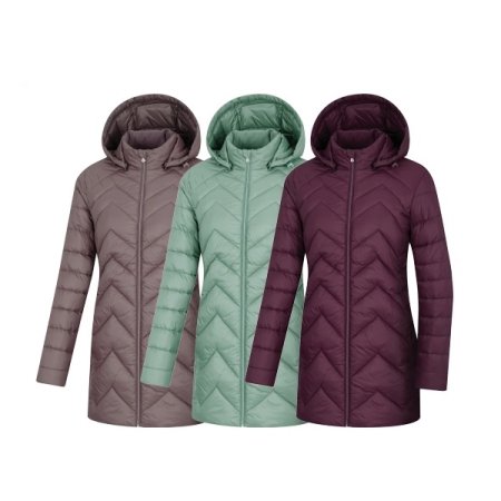 이보 여성 겨울 중기장 패딩자켓