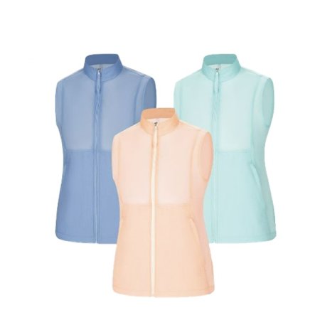 샐먼 여성 봄 등판메쉬 경량조끼