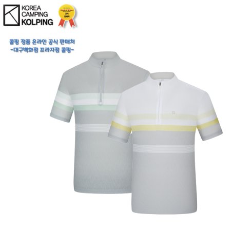 테크너 남성 여름 메쉬 집업티셔츠