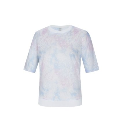 쉘르 여성 여름 오버핏 시스루 티셔츠