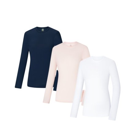 위시즈 여성 봄 라운드 냉감 티셔츠