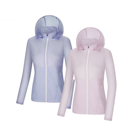 일루전 여성 봄 은은한 로고패턴경량자