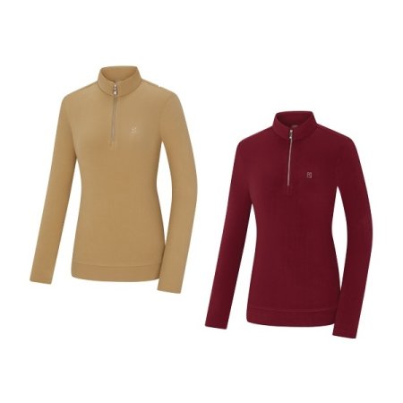 크리스탈 여성 겨울 기모 티셔츠