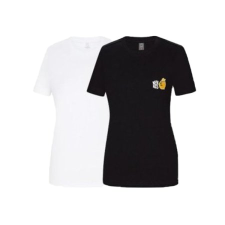 오르트 여성 여름 라운드 반팔티셔츠