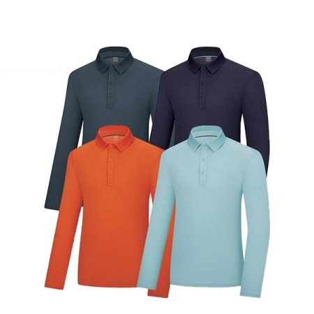 봄 남성 멜란지 르노빌 집업 티셔츠