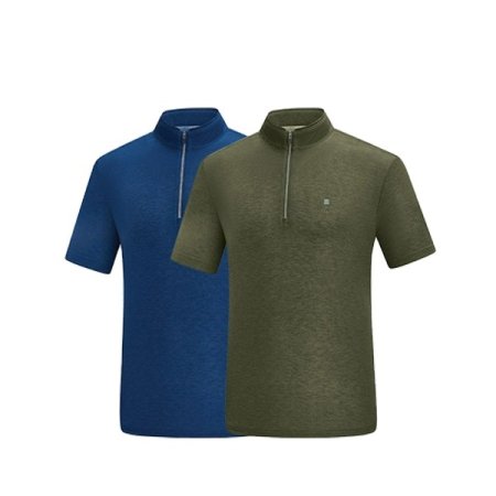 이솔레 여름 남성 하이쿨 집업 티셔츠