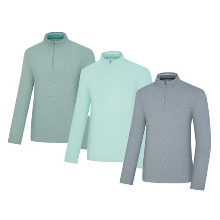 메디아 남성 봄 멜란지 집업티셔츠