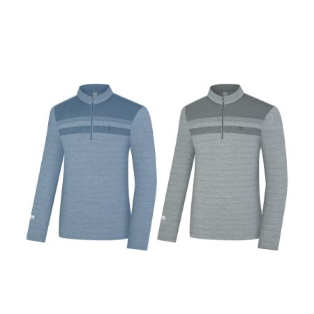 론다네 남성 봄 멜란지 원단 집업티