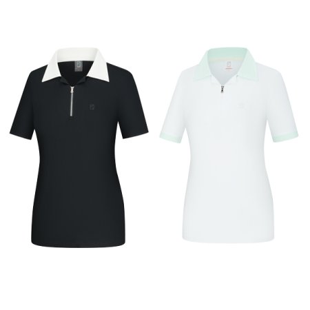 우딥 여성 여름 아이스본 카라티셔츠