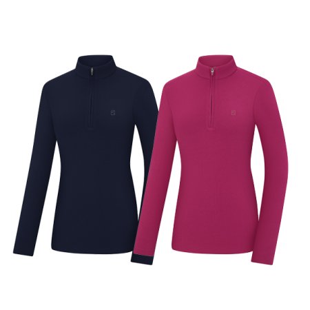 아젠디 여성 가을 기모원단 집업티셔츠