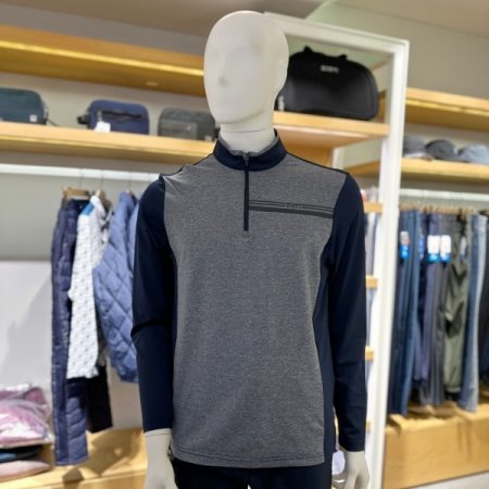 덴지 남성 반집업 티셔츠