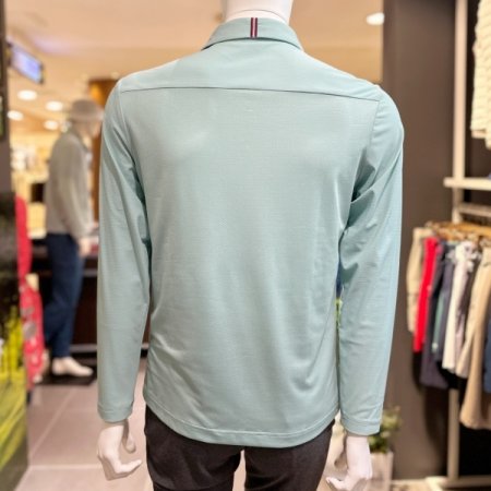 메쉬 등판 카라 티셔츠