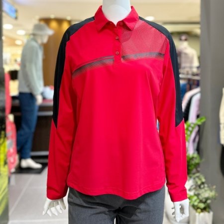 여성 간절기 카라 티셔츠