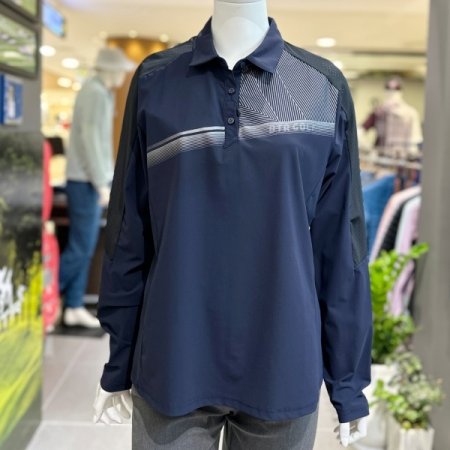 여성 간절기 카라 티셔츠