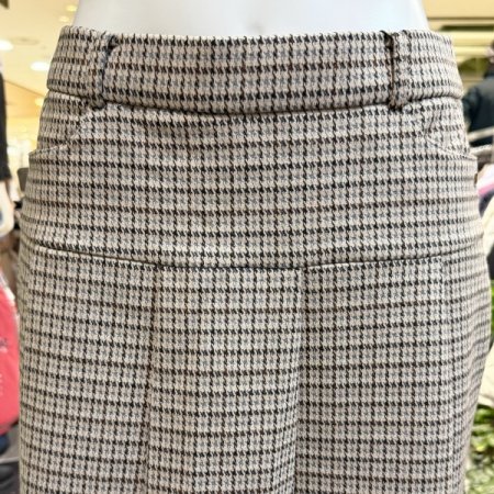 첼리 체크 큐롯 스커트