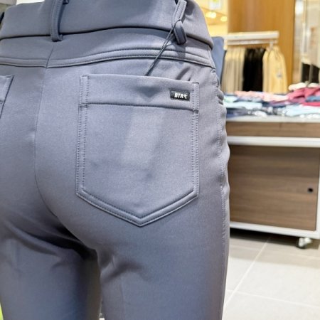 차콜 여성 기모 팬츠