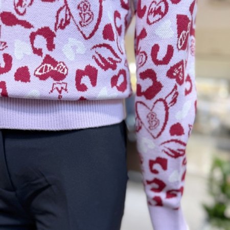 루티 패턴 니트