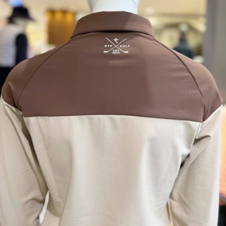 블루니 배색 카라티셔츠