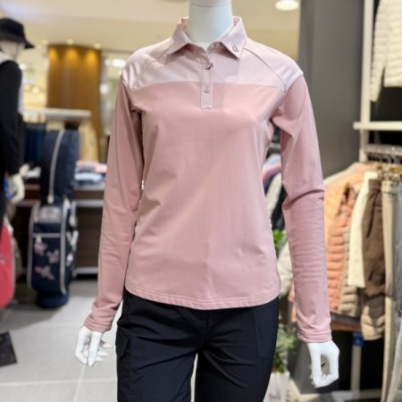 블루니 배색 카라티셔츠