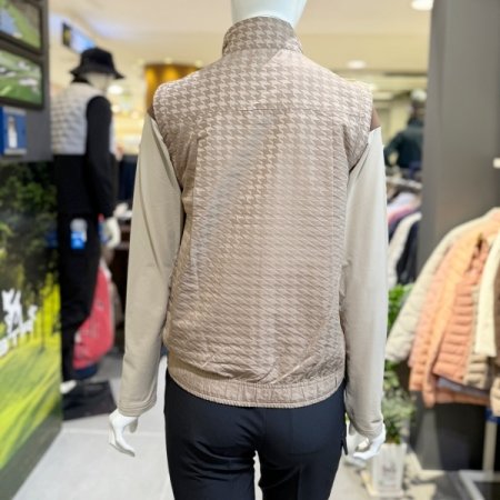 오티즈 패턴 여성 집업 베스트