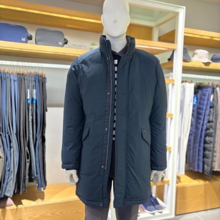 남성 겨울 헤비 다운중기장 자켓 바튼