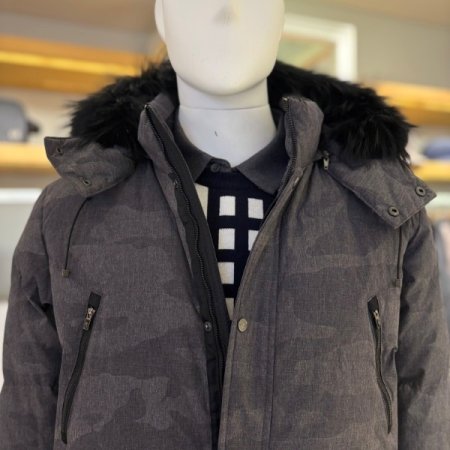 남성 라쿤퍼 헤비 다운폴패딩 클린트