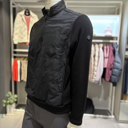 남성 아톰 기모 반집업 티셔츠